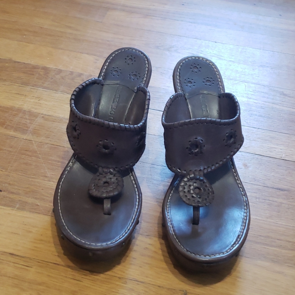 Jack Roger's Wood Wedge Sandals